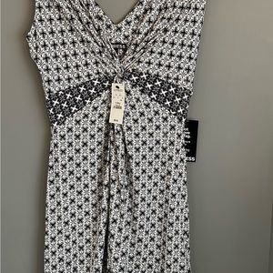 Express Mid-Length V-Neck Sleeveless Dress